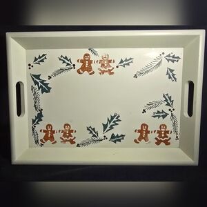 Gingerbread Man Holiday Serving Tray